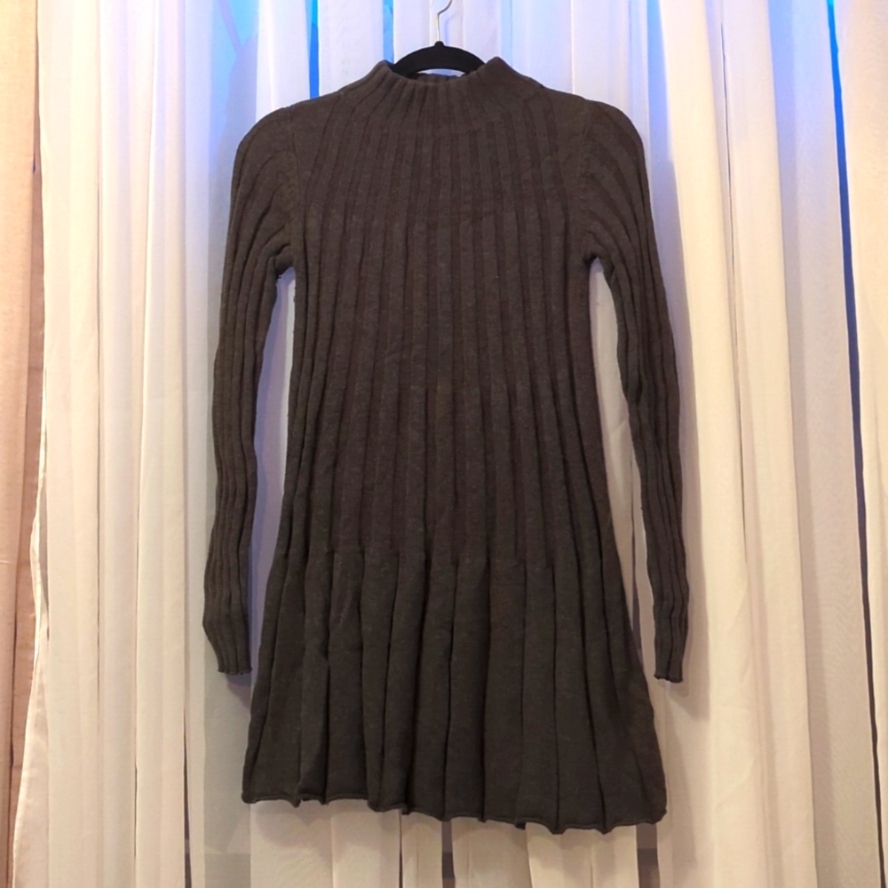 Charcoal grey soft knit stretchy dress